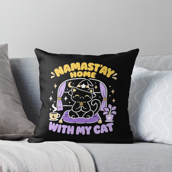 Item preview, Namastay home with my cat designed and sold by iagorfrost.
