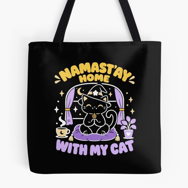 Item preview, Namastay home with my cat designed and sold by iagorfrost.