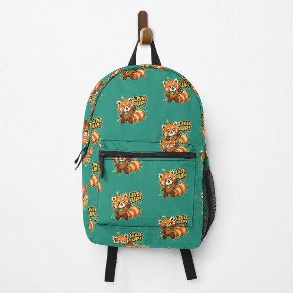 Item preview, Retro Kawaii Level up Red Panda designed and sold by Animepopstudio.
