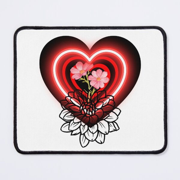 Item preview, Red Heart Flower Love Design | Romantic Floral Heart designed and sold by Palette _Vibes.