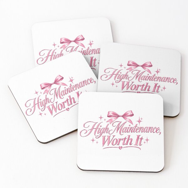 Item preview, High Maintenance, Worth It Pink Bow Coquette Girly designed and sold by Palopie Collections.