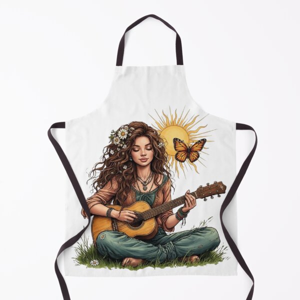 Item preview,  "The Aura of the 70s: Portrait of a Hippie Woman" designed and sold by CHRIST5000.
