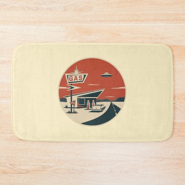 Item preview, Retro UFO – Desert Gas Station designed and sold by mellow-koko.