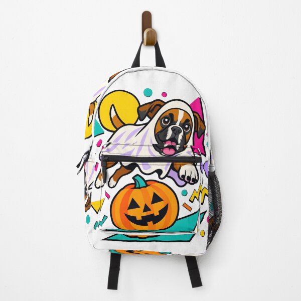 Item preview, Halloween Dogs Pets Retro Boxer Ghost Pumpkin designed and sold by calicito.
