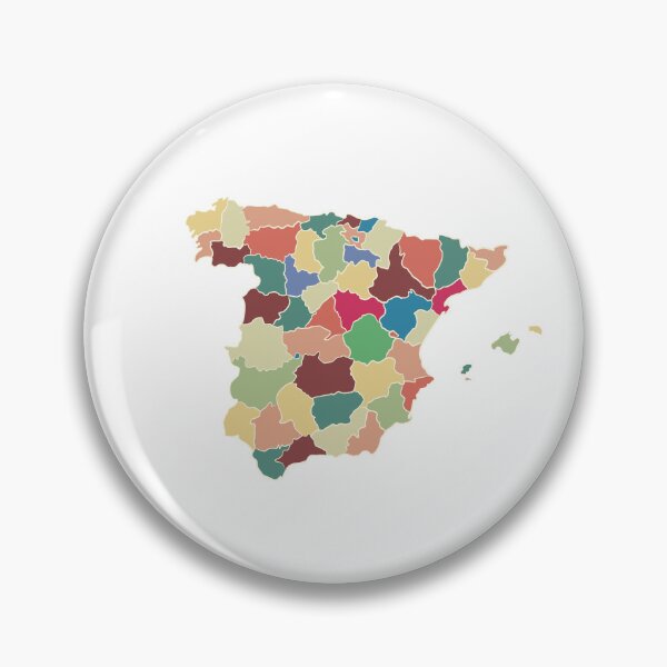 Item preview, Beige & Multicolour Regions Spain Map - Colourful Regions Line Art designed and sold by iampaulmorris.