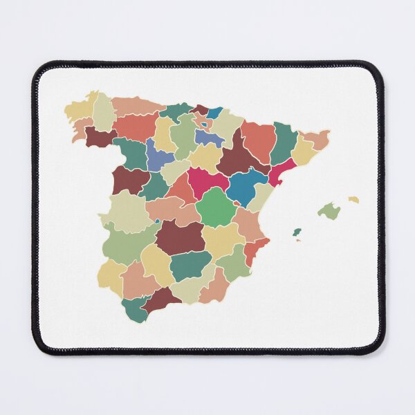 Item preview, Beige & Multicolour Regions Spain Map - Colourful Regions Line Art designed and sold by iampaulmorris.