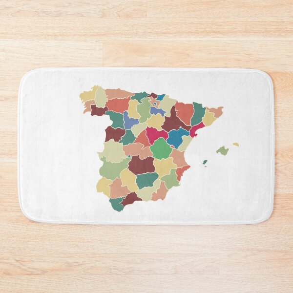Item preview, Beige & Multicolour Regions Spain Map - Colourful Regions Line Art designed and sold by iampaulmorris.