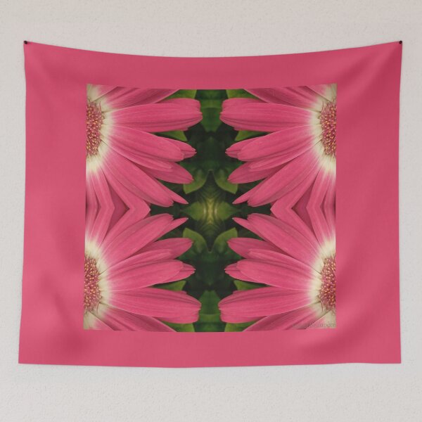 Item preview, Red-pink gerbera, mirror photo designed and sold by lyloubeaupere.
