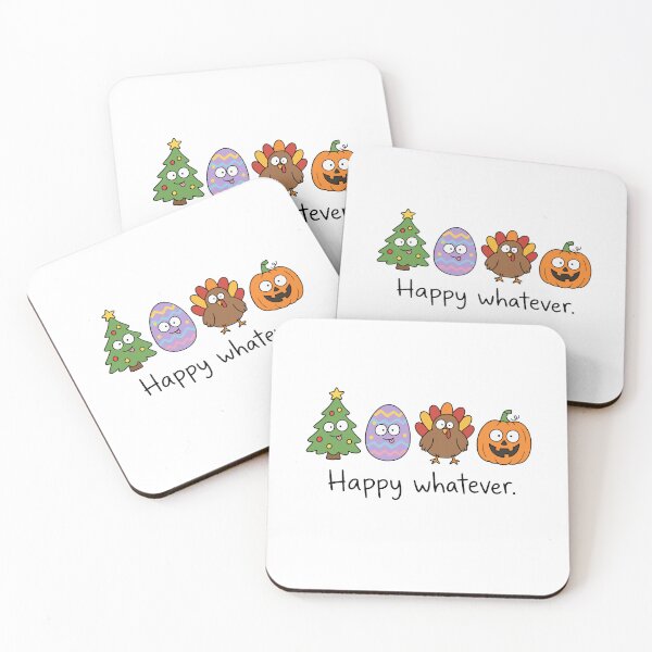 Item preview, All Four Holidays Happy Whatever Funny Gift for Holiday Hater designed and sold by RR-Arts.