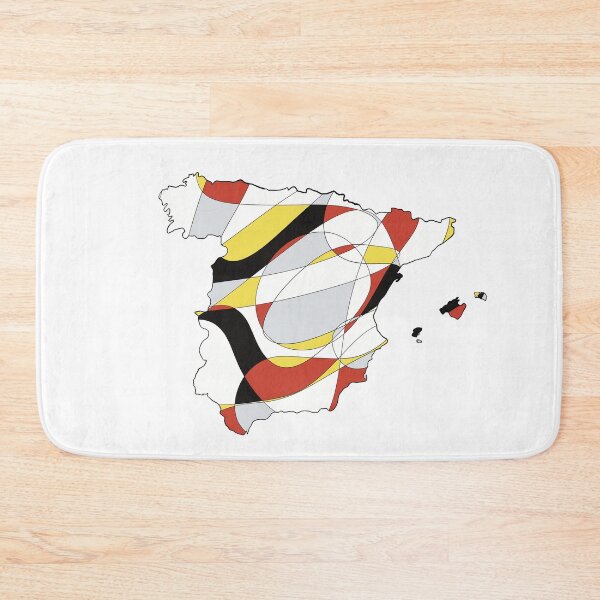 Item preview, Red & Yellow Shard Spain Map - Colourful Regions Line Art designed and sold by iampaulmorris.