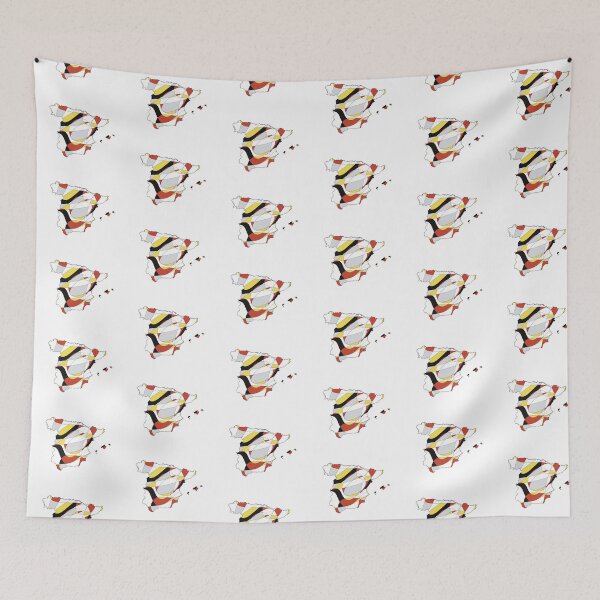 Item preview, Red & Yellow Shard Spain Map - Colourful Regions Line Art designed and sold by iampaulmorris.