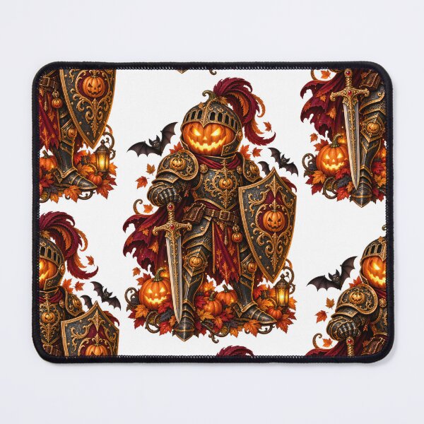 Item preview, Gothic Pumpkin Knight – Halloween Hero in Ornate Armor designed and sold by Clothes With Smiling Animals Walt Gral.