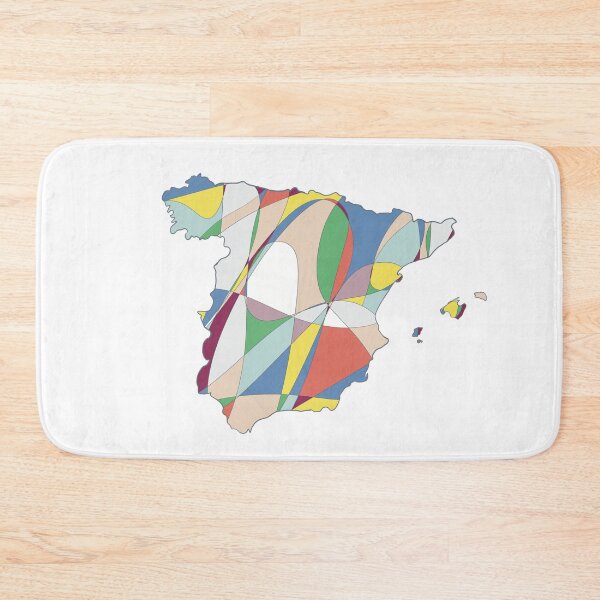 Item preview, Multicolour Shard Spain Map - Colourful Regions Line Art designed and sold by iampaulmorris.