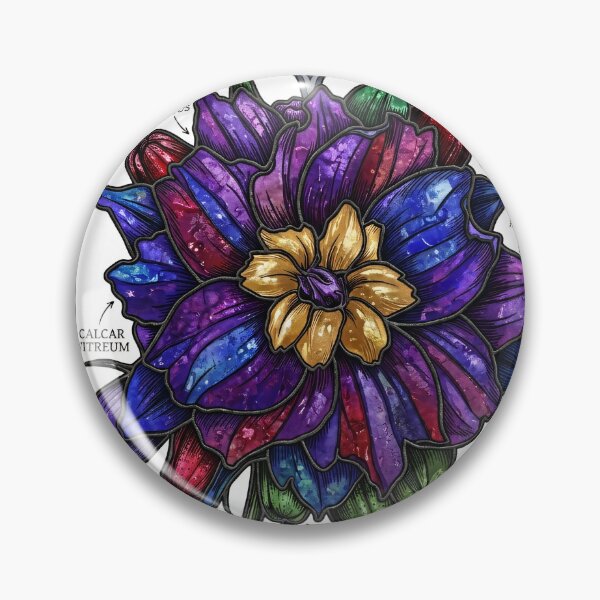 Item preview, Gothic Cathedral Stained Glass Delphinium Art designed and sold by Fairytale_Flowers.