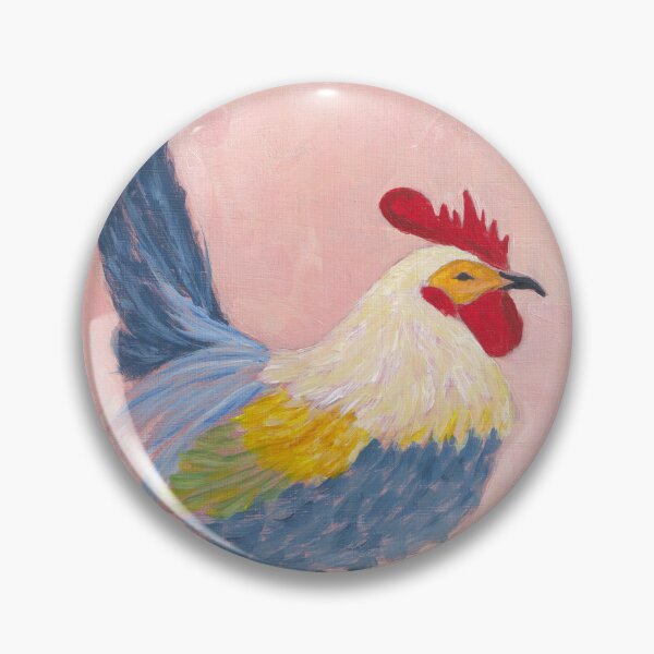 Item preview, pink chicken designed and sold by lowercaseAart.