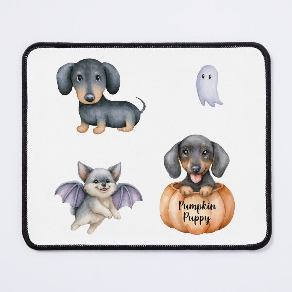 Item preview, Cute Halloween Dog and Bat Sticker Set designed and sold by olenapetol.