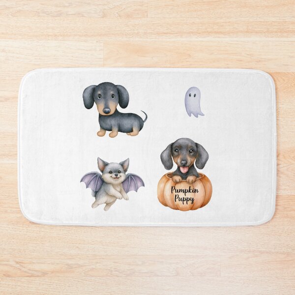 Item preview, Cute Halloween Dog and Bat Sticker Set designed and sold by olenapetol.