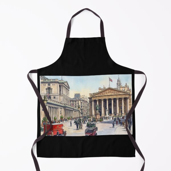 Item preview, Bank of England and Royal Exchange, Vintage London designed and sold by ArtworkNorth.