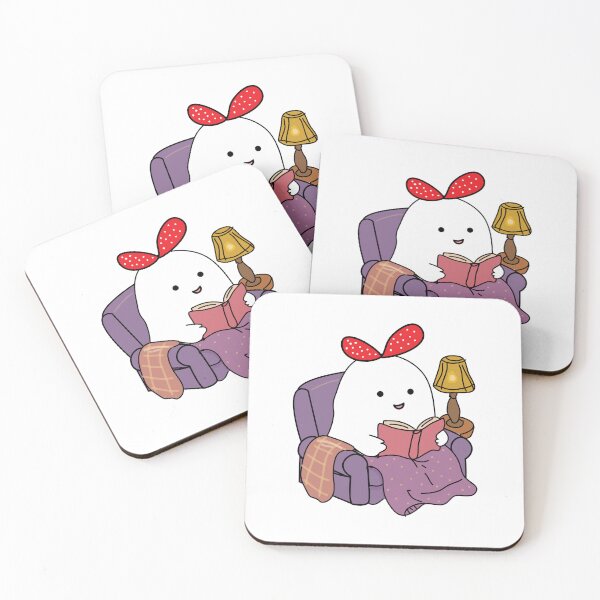 Item preview, Little ghost reading a book designed and sold by fluffyfamcraft.