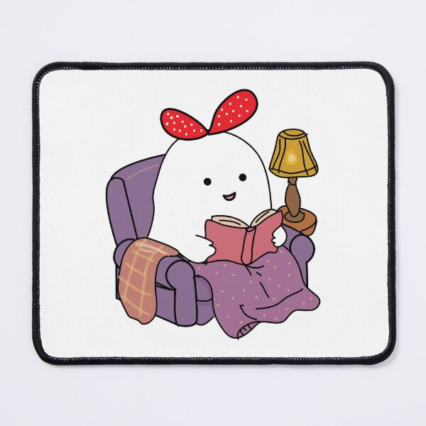 Item preview, Little ghost reading a book designed and sold by fluffyfamcraft.