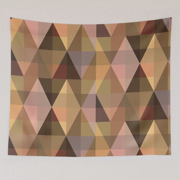 Item preview, Giraffe Spots Triangle Textile designed and sold by AfricanMuse.