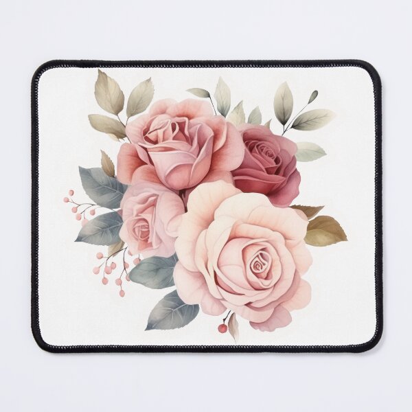 Item preview, Vintage Soft Pink Rose Flowers Bouquet Aesthetic Sticker designed and sold by simranart111.