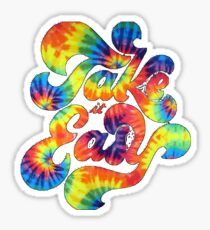take it easy tie dye Sticker