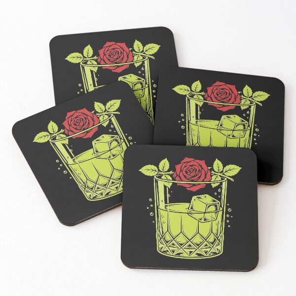 Item preview, Whiskey Glass And Rose Art designed and sold by Gangster-Design.