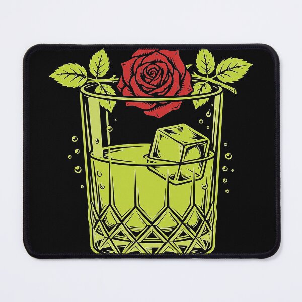 Item preview, Whiskey Glass And Rose Art designed and sold by Gangster-Design.