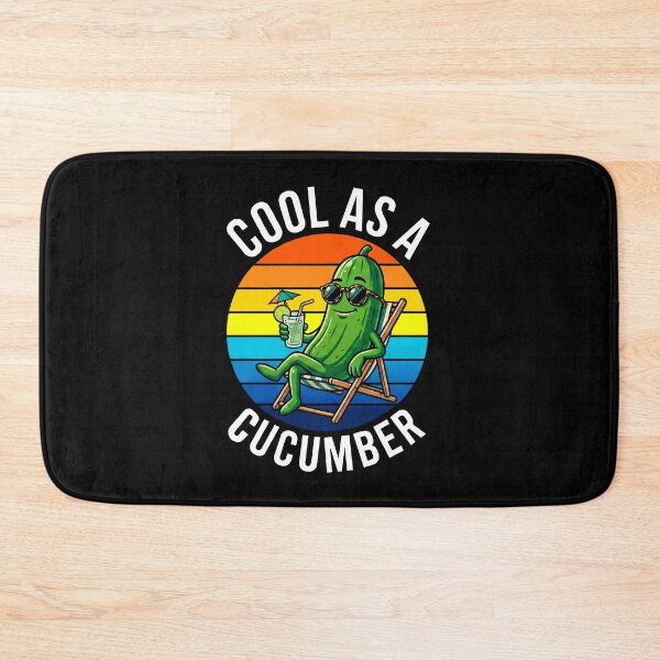 Item preview, Cool As A Cucumber Funny Chill Vacation Retro Sunset Graphic designed and sold by lobro.