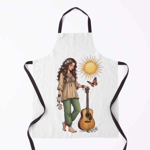 Item preview, "The Aura of the 70s: Portrait of a Hippie Woman" designed and sold by CHRIST5000.