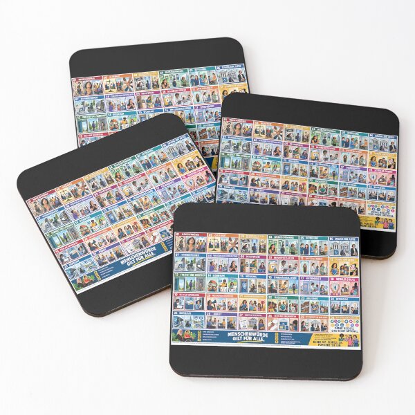 Item preview, HUMAN RIGHTS AS THE BASIS FOR A JUST LIFE designed and sold by Mianku | Für das Leben.
