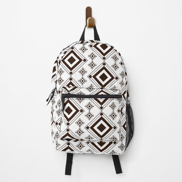 Item preview, Brown Square Pattern - Warm Geometric Repeat Design designed and sold by Gustavo Navarro.