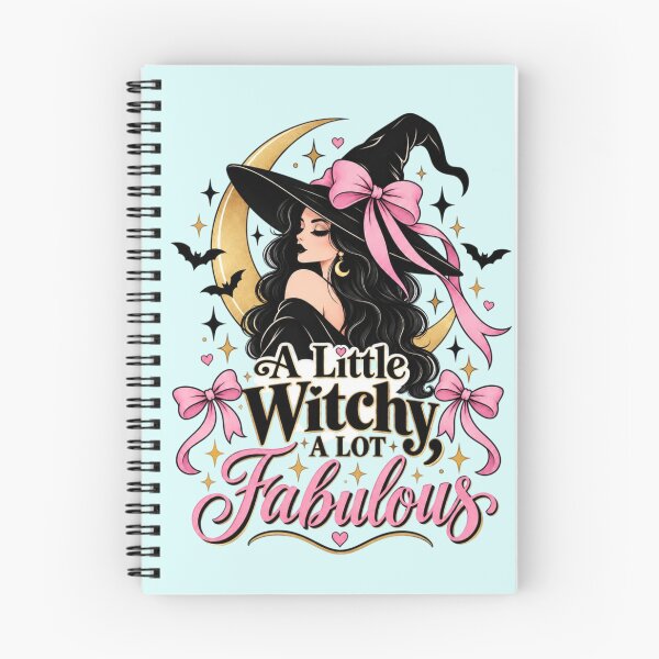 Item preview, A Little Witchy A Lot Fabulous – Glamorous Witch with Bow & Crescent Moon Halloween Design designed and sold by Sanika arts .