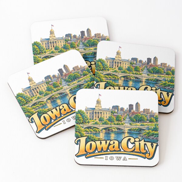Item preview, Vintage Iowa City Iowa Travel Souvenir Landmark Gift designed and sold by MichaeIRellov.