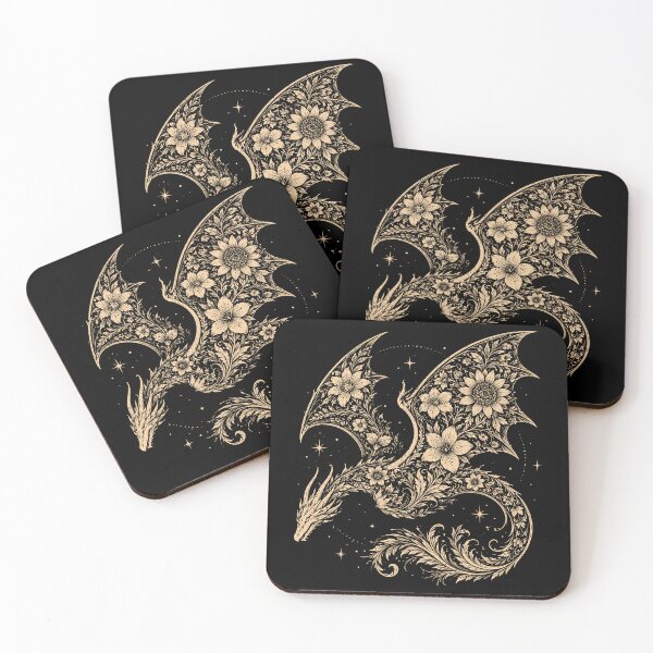 Item preview, Floral Dragon Art designed and sold by roni-harbor.