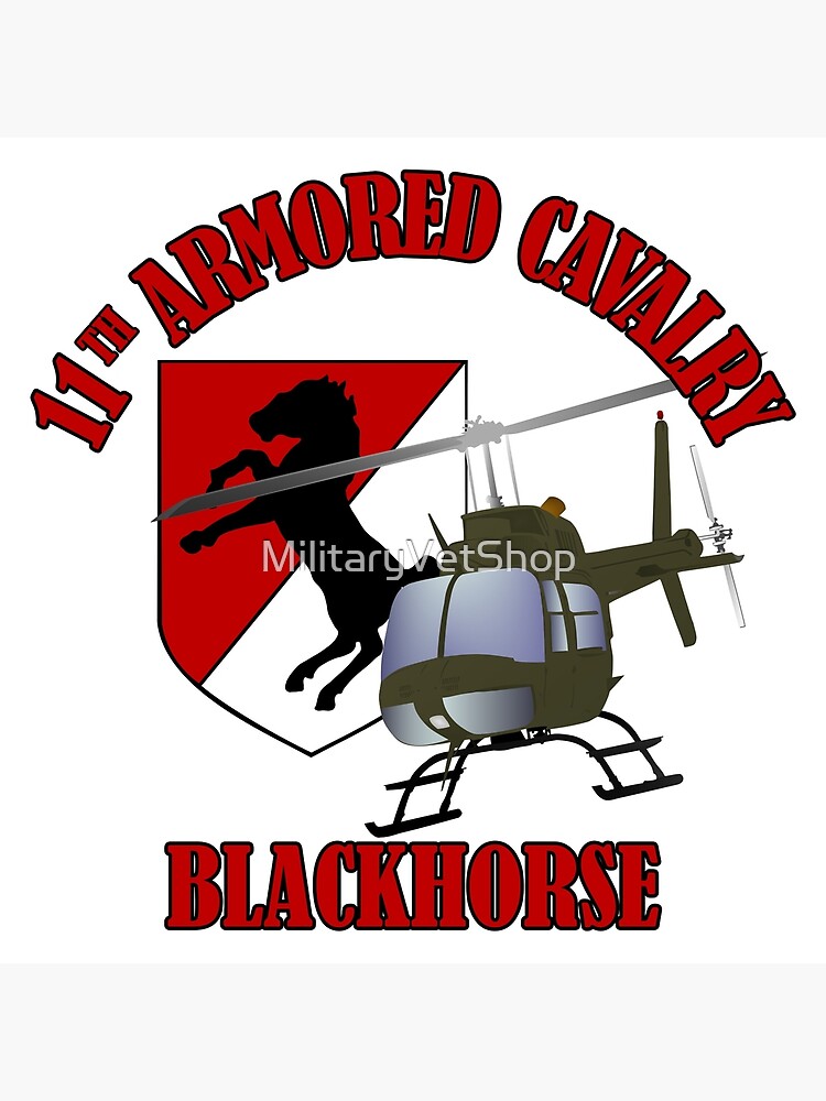 "11th ACR Blackhorse OH58" Poster for Sale by Redbubble