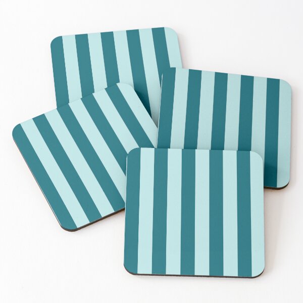 Item preview, Cabana stripes in teal and aqua blue designed and sold by RishabhArts1.