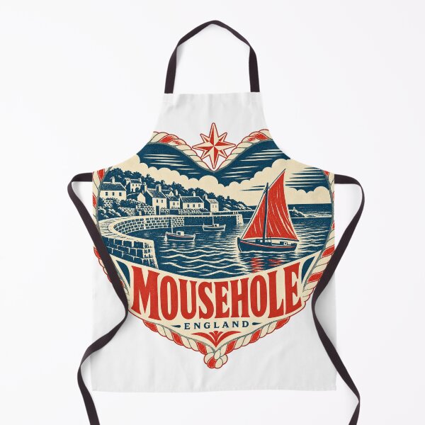 Item preview, Mousehole England Travel Souvenir Nautical Woodcut Heart designed and sold by VisualArtsOasis.