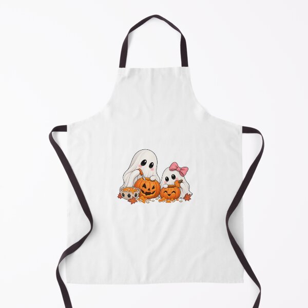 Item preview, Cute Ghosts Carving Pumpkins designed and sold by House Of Hauntlings.