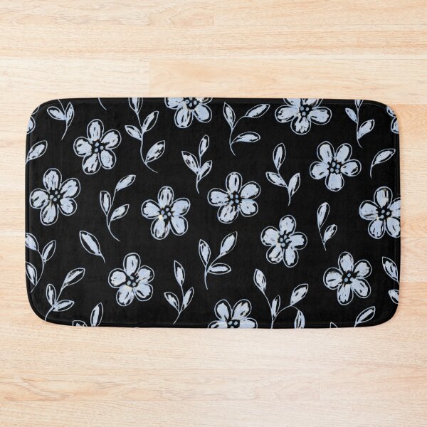 Item preview, Hand Drawn Light Blue Ditsy Black Pattern designed and sold by ShivCraftStudio.