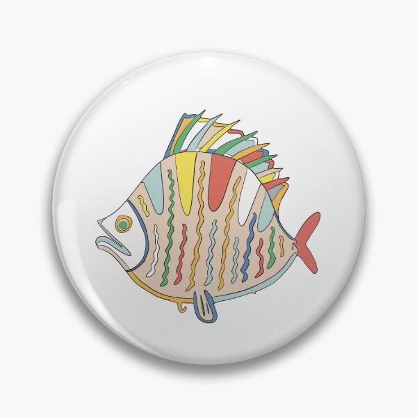 Item preview, Cream & Green Plaice Fish - Abstract Ocean Line Art designed and sold by iampaulmorris.