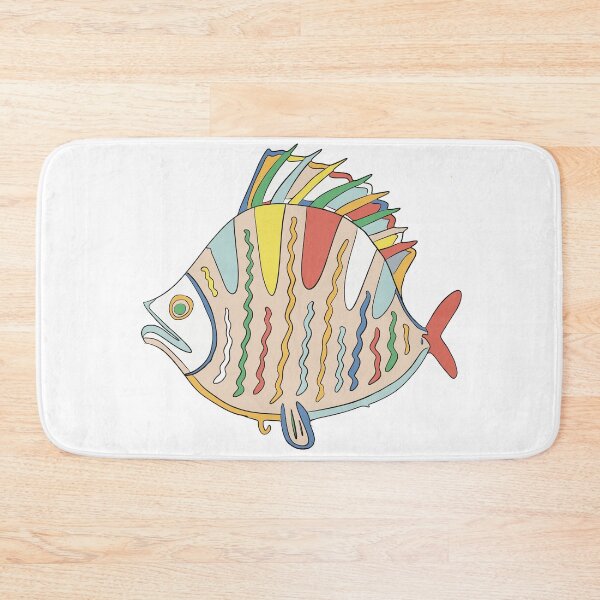 Item preview, Cream & Green Plaice Fish - Abstract Ocean Line Art designed and sold by iampaulmorris.