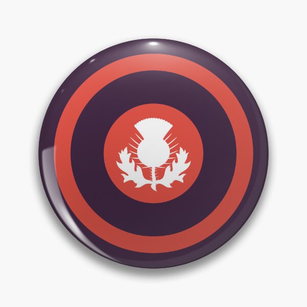 Item preview,  Tartan Army Scottish Salmon Thistle retro mod roundel designed and sold by ModSupporters.