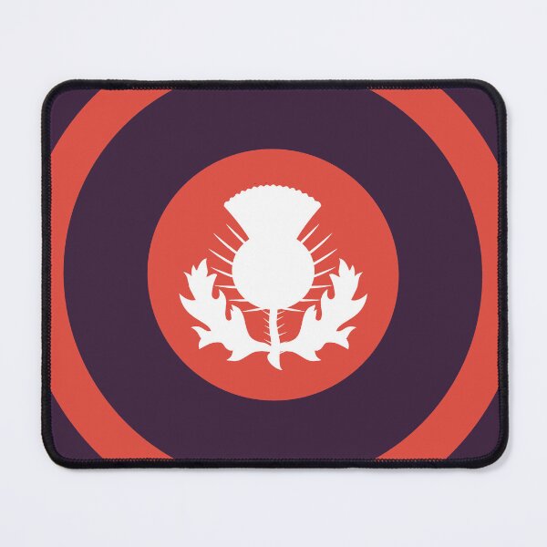 Item preview, Tartan Army Scottish Salmon Thistle retro mod roundel designed and sold by ModSupporters.