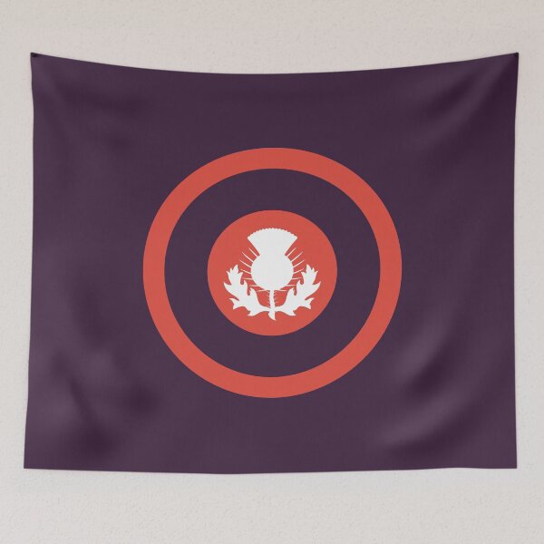 Item preview,  Tartan Army Scottish Salmon Thistle retro mod roundel designed and sold by ModSupporters.