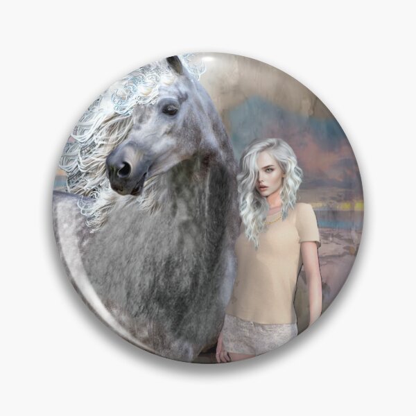 Item preview, Wild Dapper Gray Horse  designed and sold by Patricia Brown.