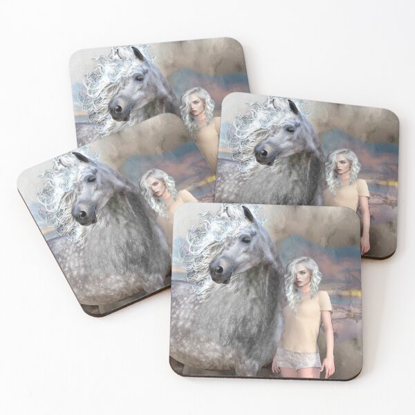 Item preview, Wild Dapper Gray Horse  designed and sold by Patricia Brown.