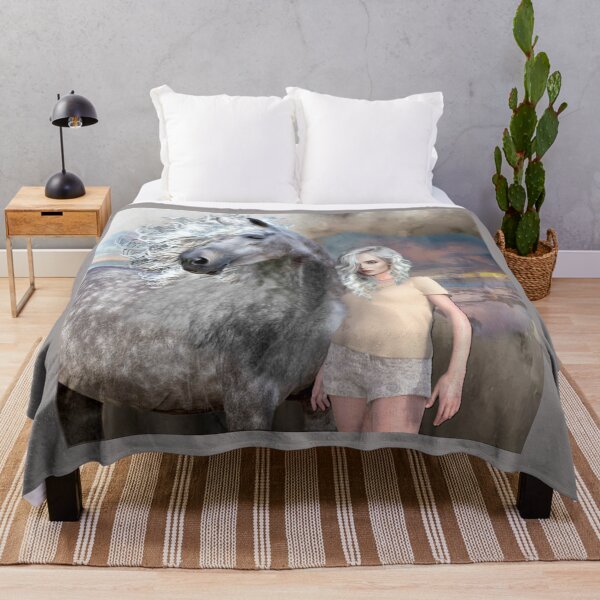 Item preview, Wild Dapper Gray Horse designed and sold by Patricia Brown.
