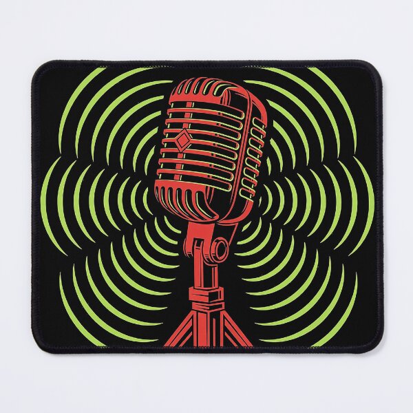 Item preview, Vintage Microphone Jazz Art designed and sold by Gangster-Design.